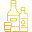 Wine Spirits & Beverages Packaging Gold Icon