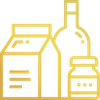Food & Agriculture Packaging Gold Icon