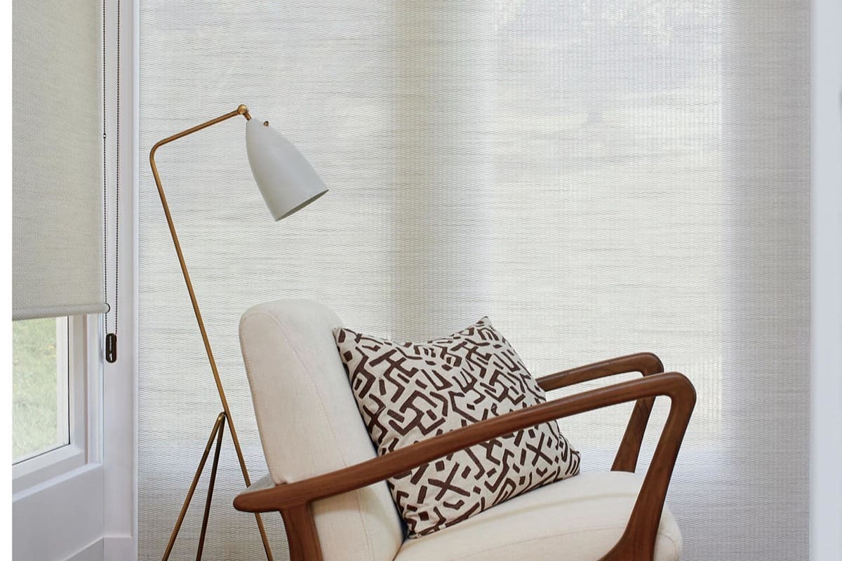 Vertical Blinds, Hunter Douglas Alustra® Woven Textures® Panel-Track Blinds, window vanes, near Huntington, West Virginia (WV)