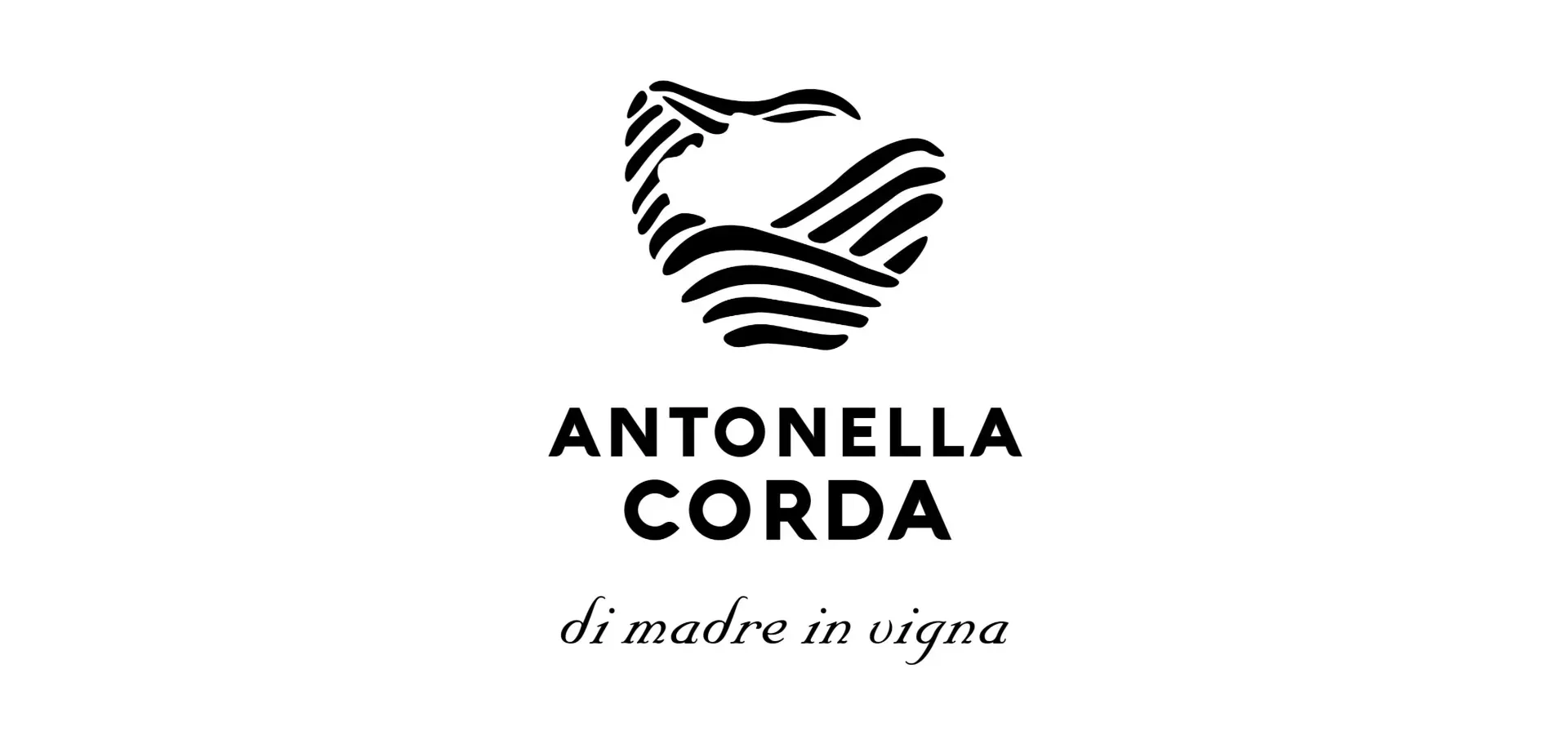 Wein von Sardinien, Azienda Agricola Antonella Corda, schwarz weißes Logo