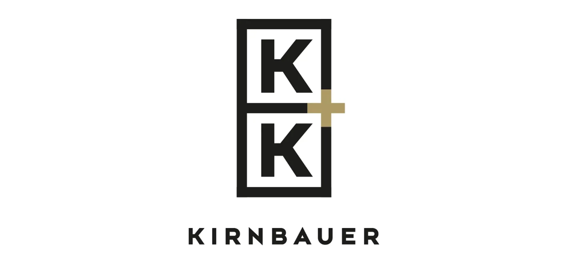Grafisches Logo des Weinguts K+K Kirnbauer auf weißem Hintergrund.