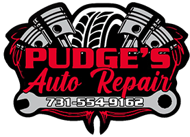 Pudge's Auto Repair Logo