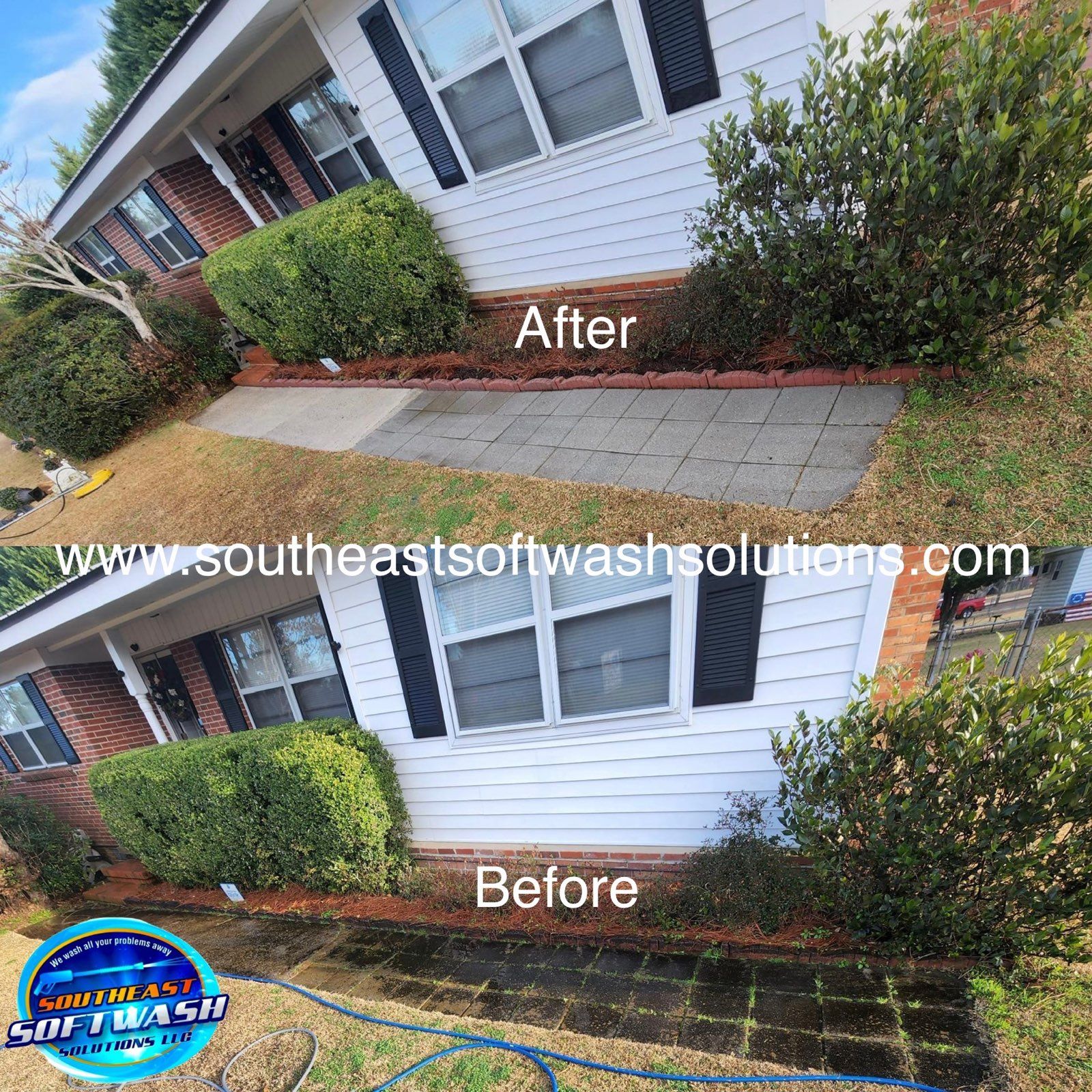 Back Yard Cleaning Before and After | Garfield, GA | SE Soft Wash Solutions