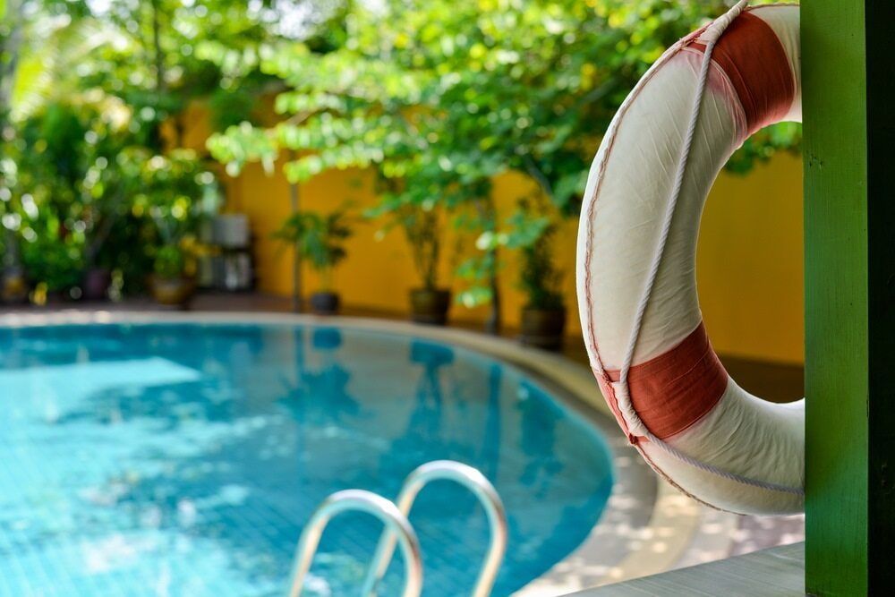 A Life Preserver is Hanging Over a Swimming Pool — Affinity Swim in Norman Gardens, NSW
