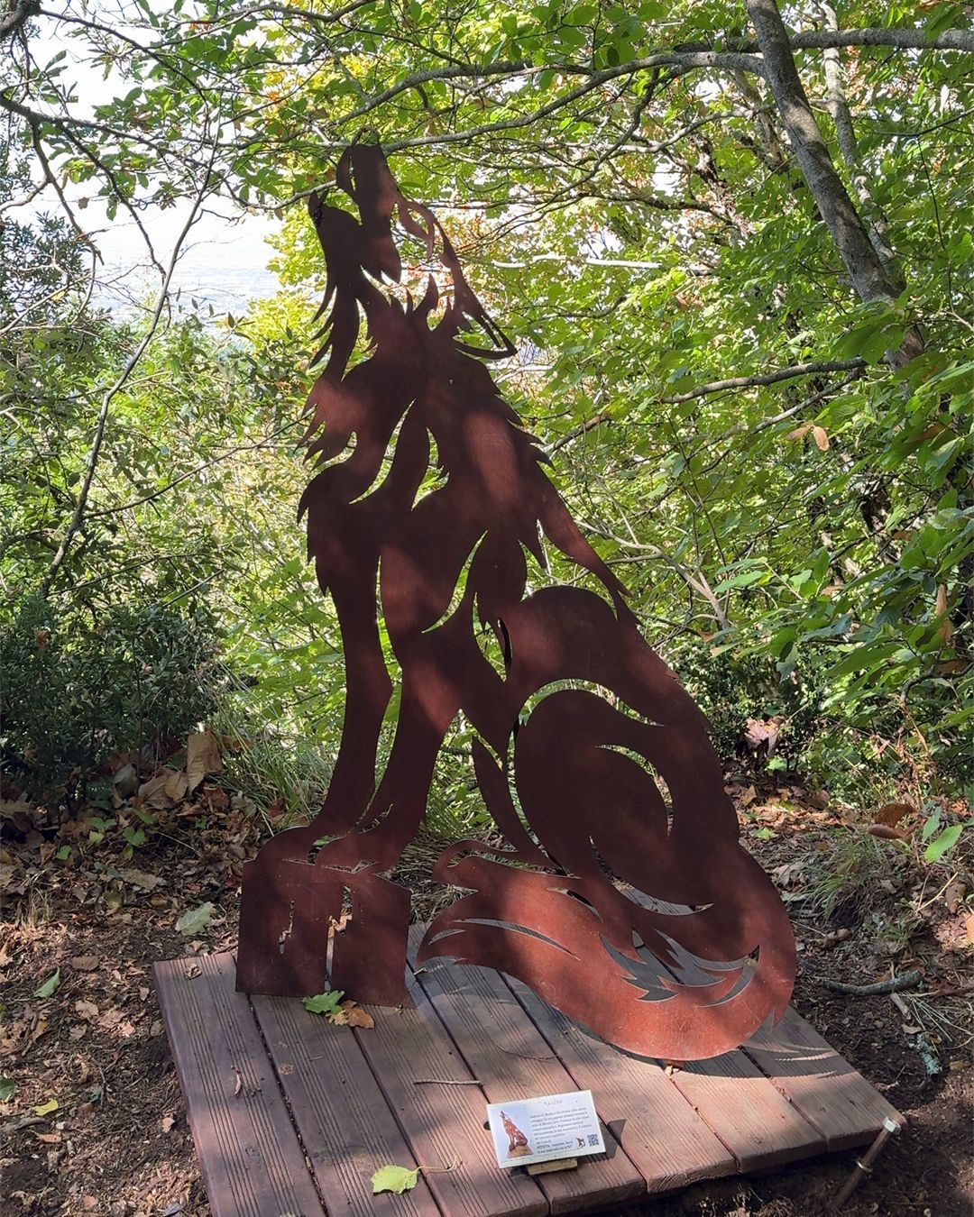Gli animali in metallo corten