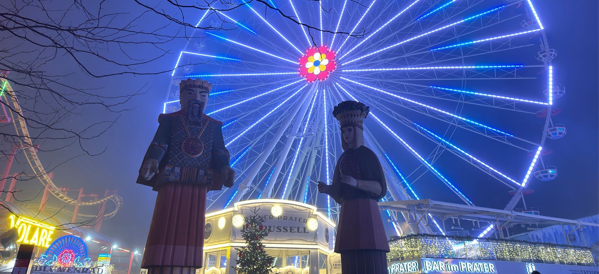 Il Prater di Vienna e le sue giostre durante il Natale