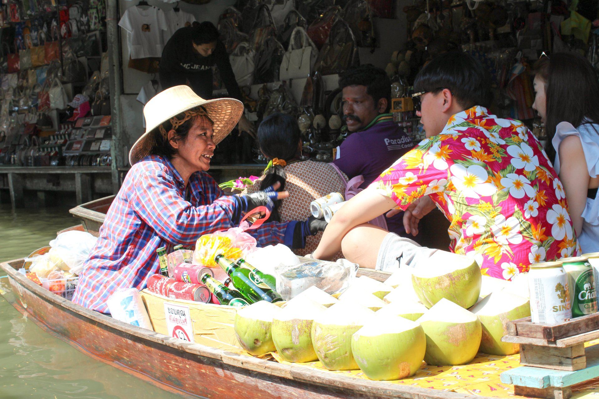 Mercato galleggiante Bangkok