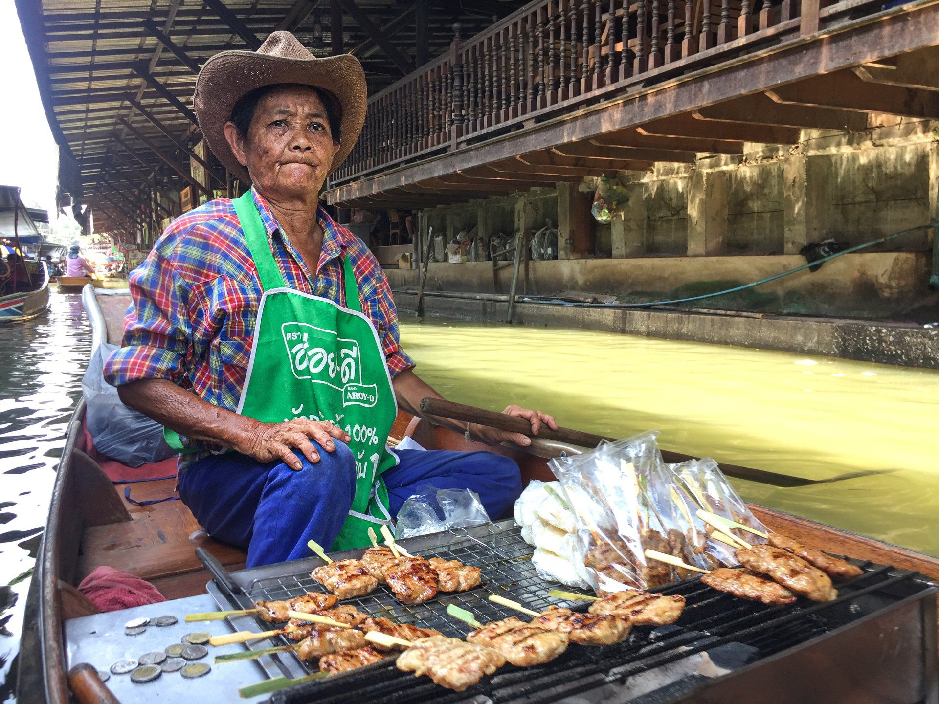 Mercato galleggiante Bangkok