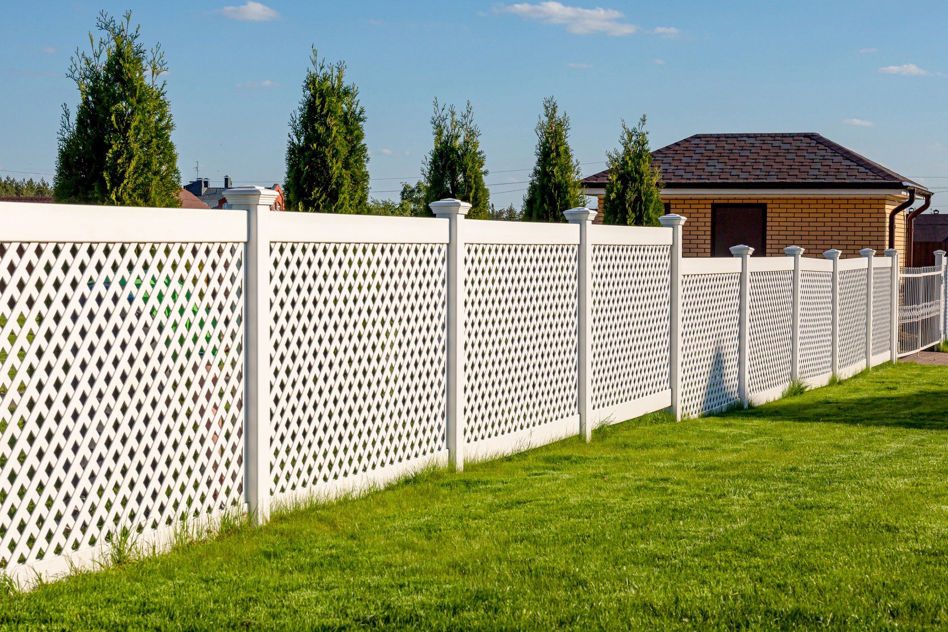 Vinyl Fence — Henderson, KY — God & Country Roofing and Construction