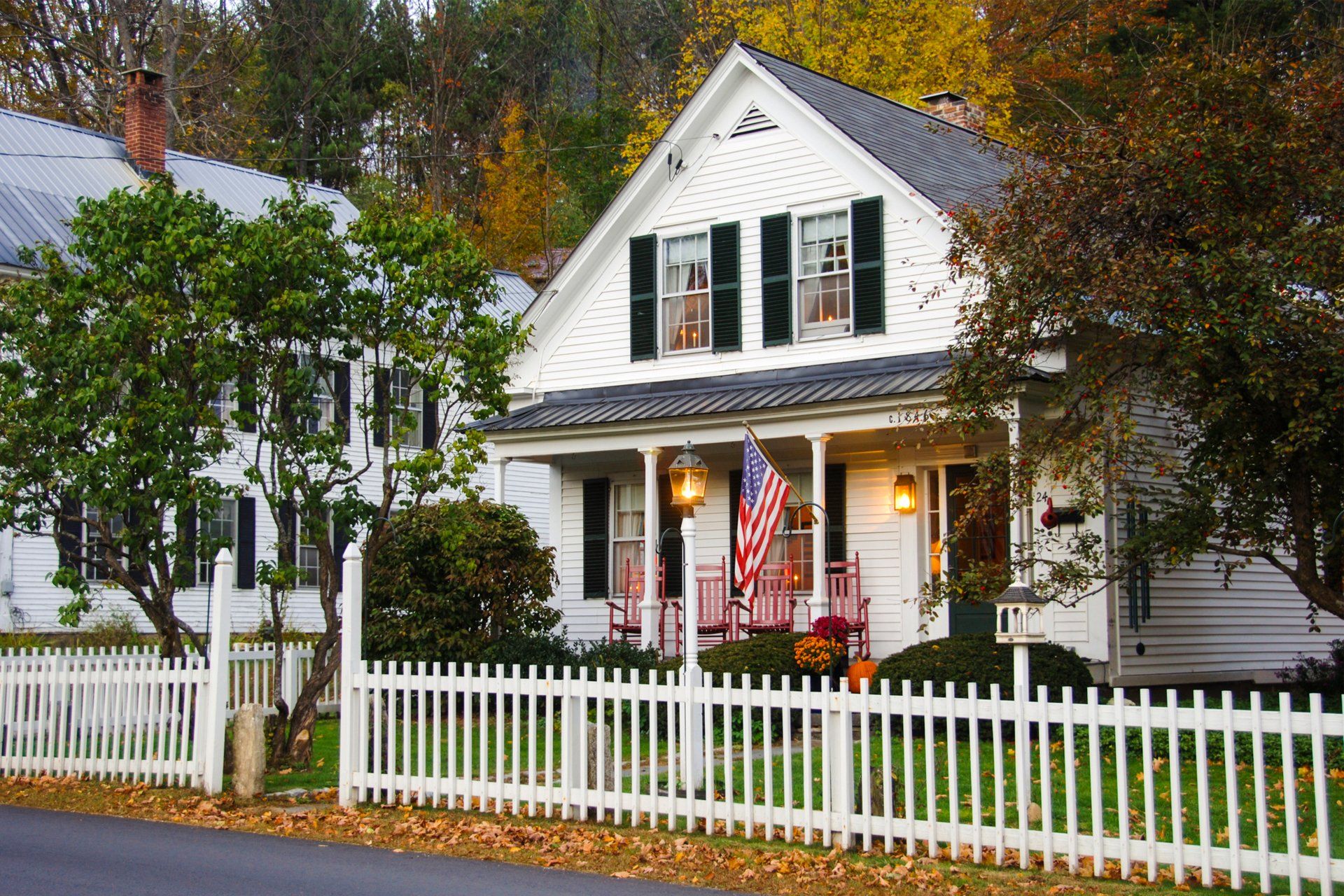 Residential House With Picket Fence — Henderson, KY — God & Country Roofing and Construction