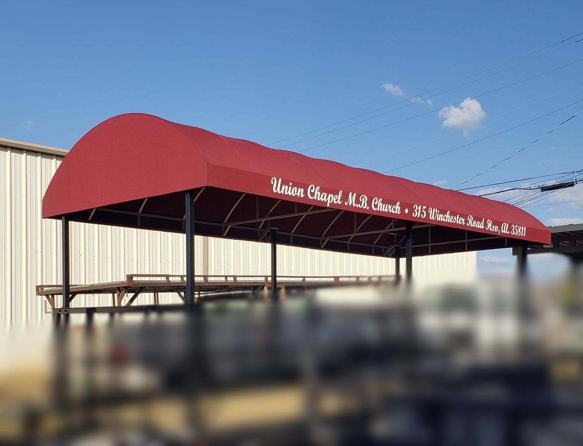 Commercial Barrel Awnings Decatur, AL Evans Awnings