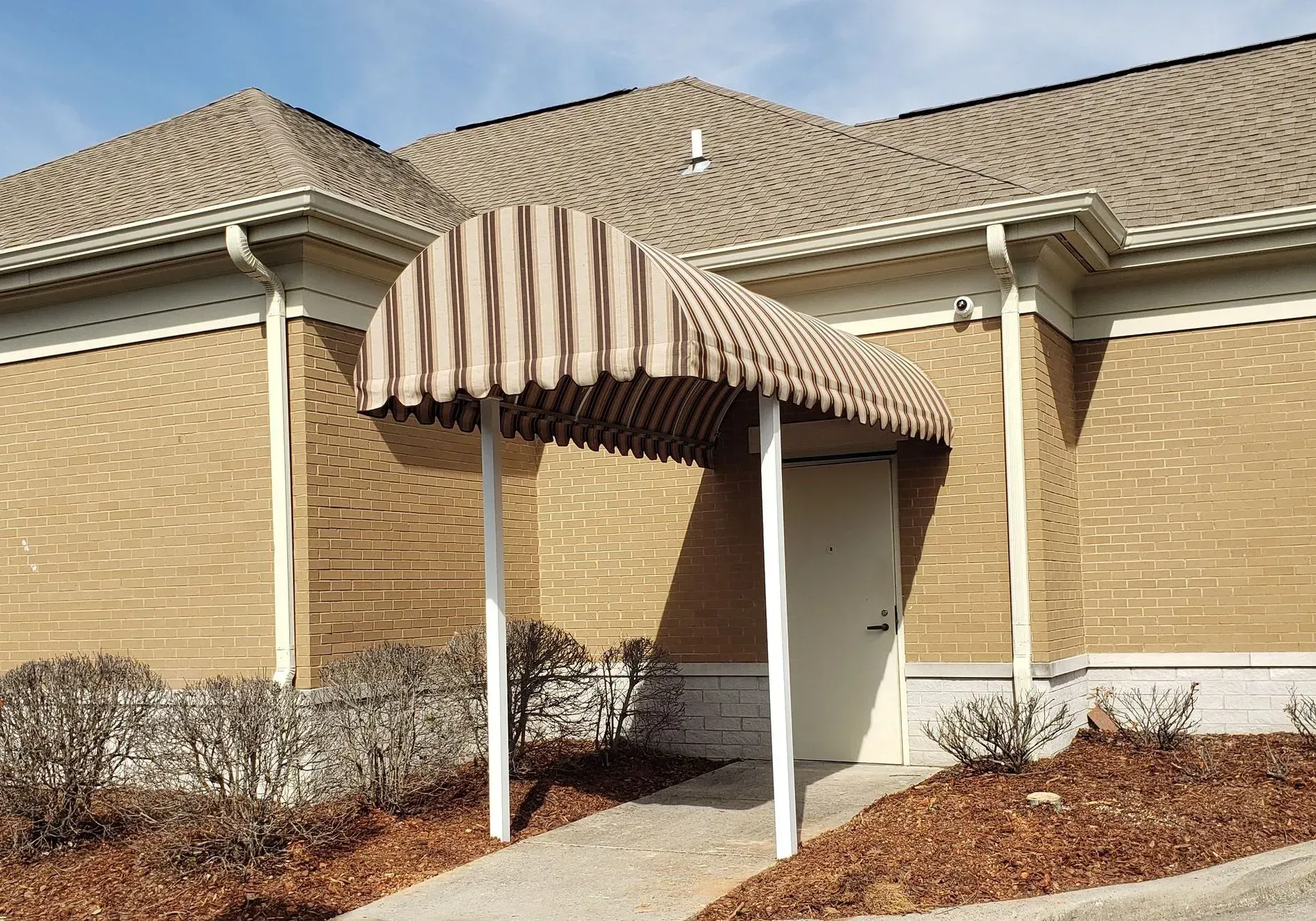 Stripe Half Barrel Awning — Decatur, AL — Evans Awnings
