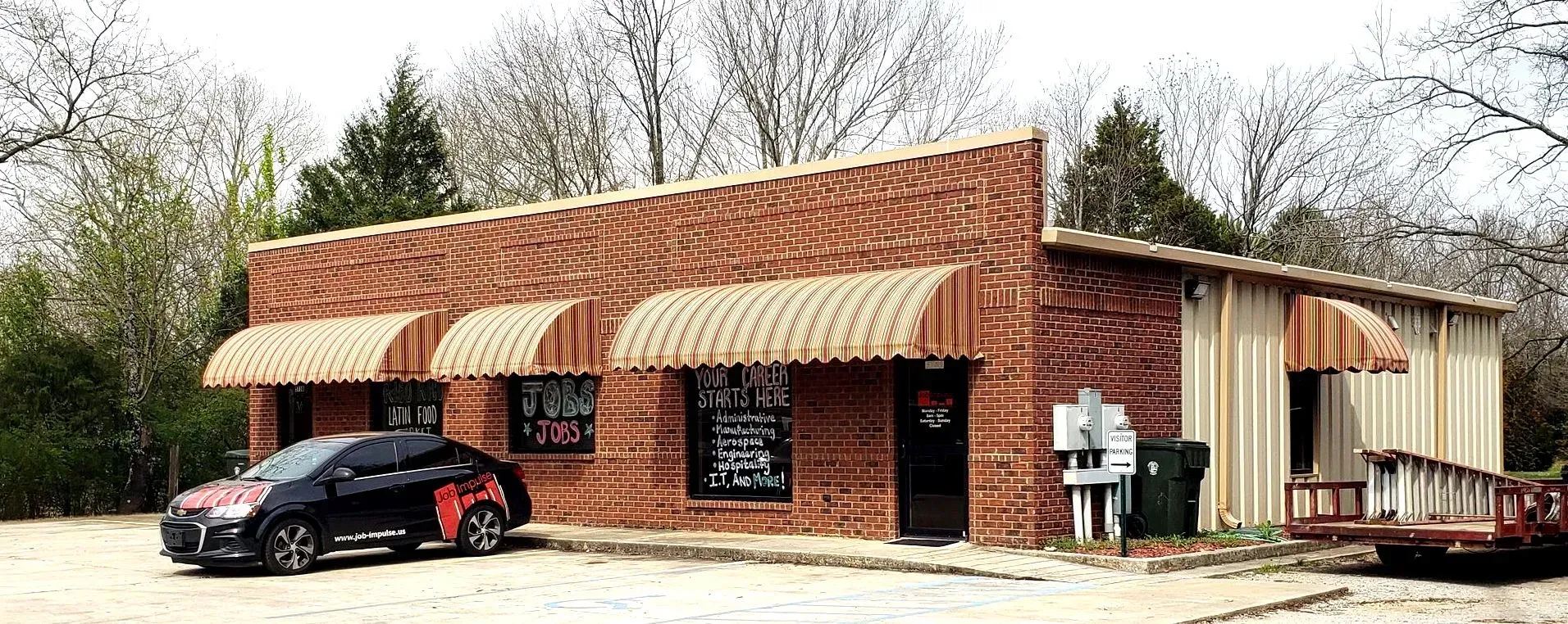 Stripe Half Barrel Awning — Decatur, AL — Evans Awnings