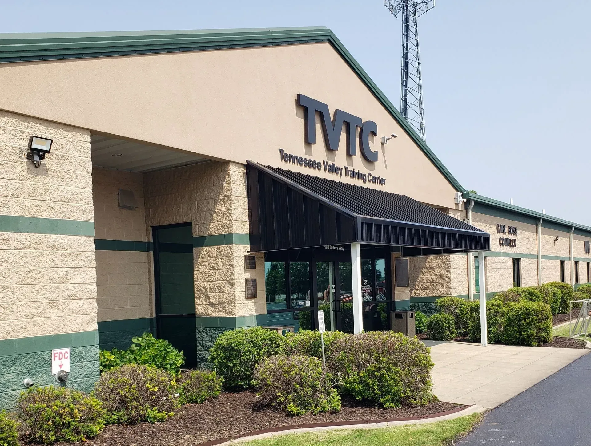 TVTC Slope Side View — Decatur, AL — Evans Awnings