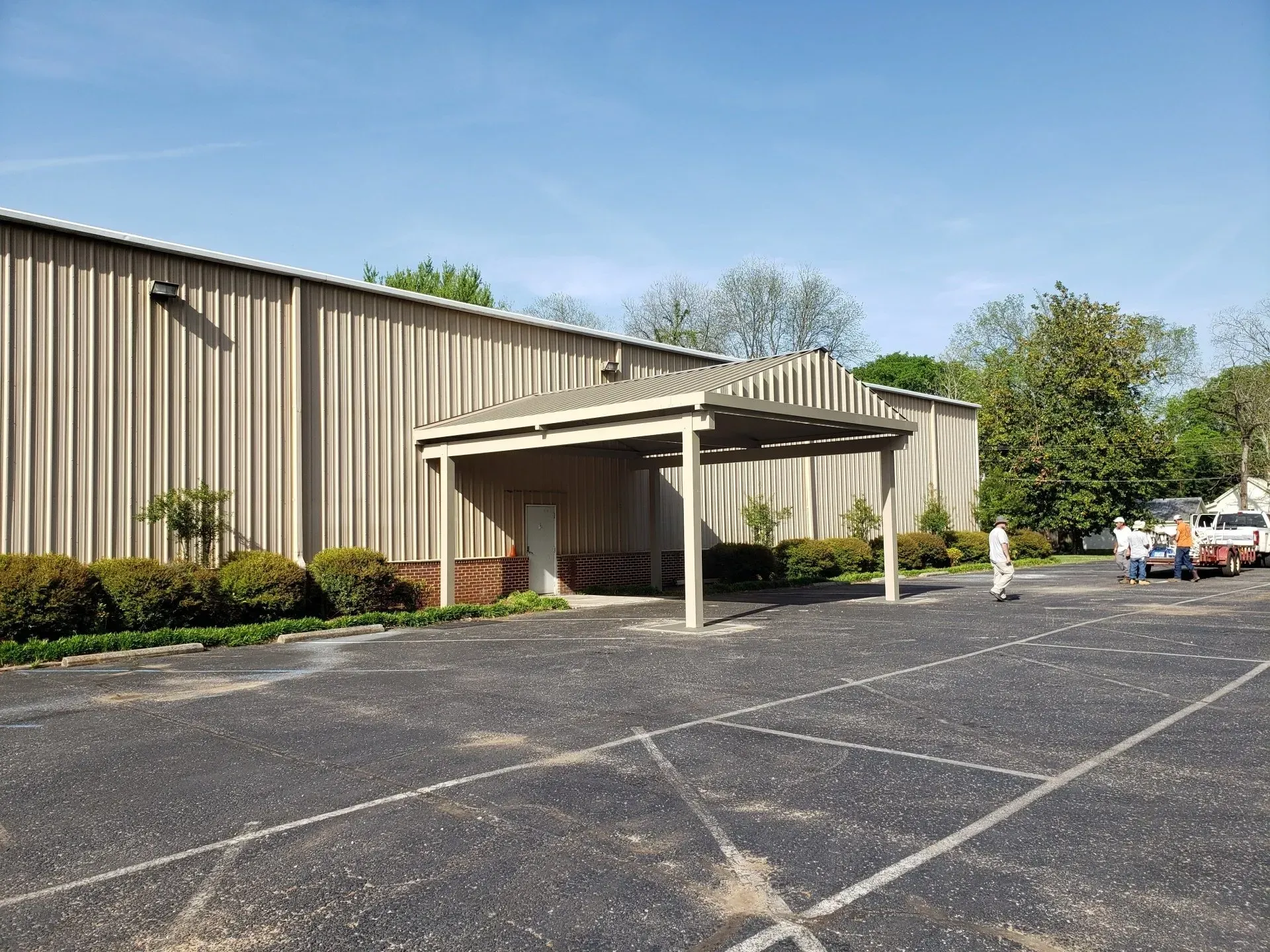 White Metal Pavilion — Decatur, AL — Evans Awnings