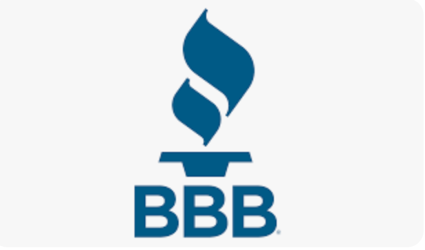 BBB logo with a blue torch icon above bold blue letters on a white background