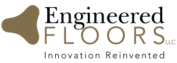 The logo for engineered floors llc innovation reinvented