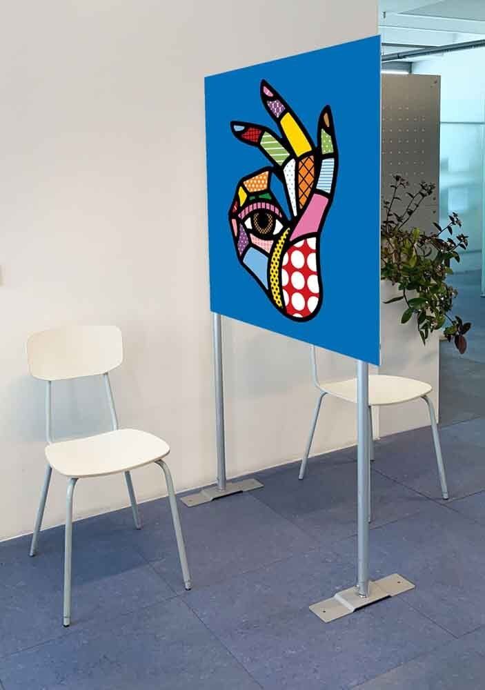 panneau de séparation mobile personnalisable