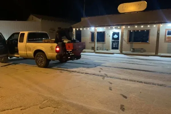 Driveway and walkway snow clearing to improve safety and accessibility