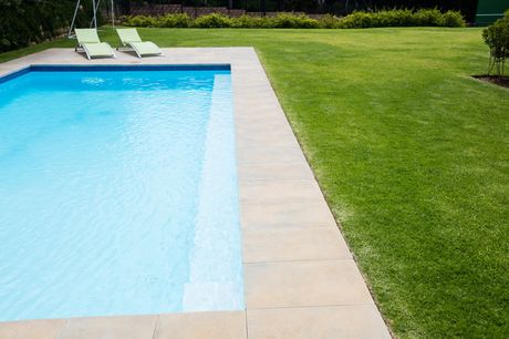 outdoor pool with grass