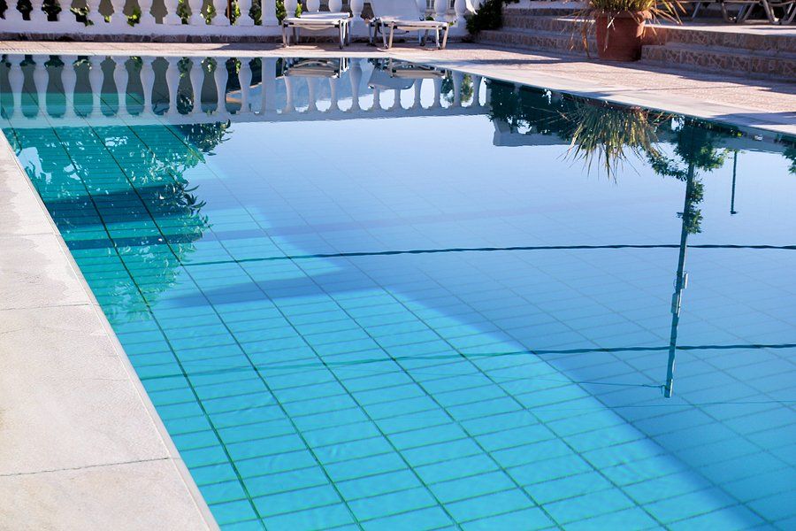 newly cleaned outdoor pool