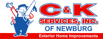 A logo for c & k services inc. of newburg
