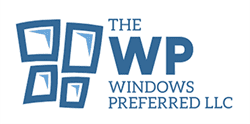 A blue logo for the windows preferred llc