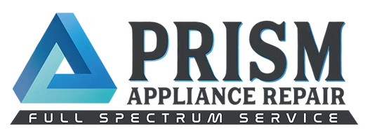 The logo for prism appliance repair full spectrum service