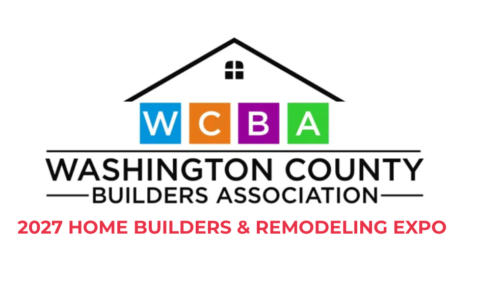 The logo for the washington county builders association is a house with a roof.