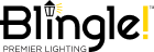 A black and yellow logo for blingle premier lighting.