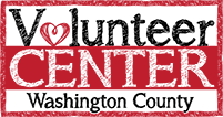 The logo for the volunteer center in washington county