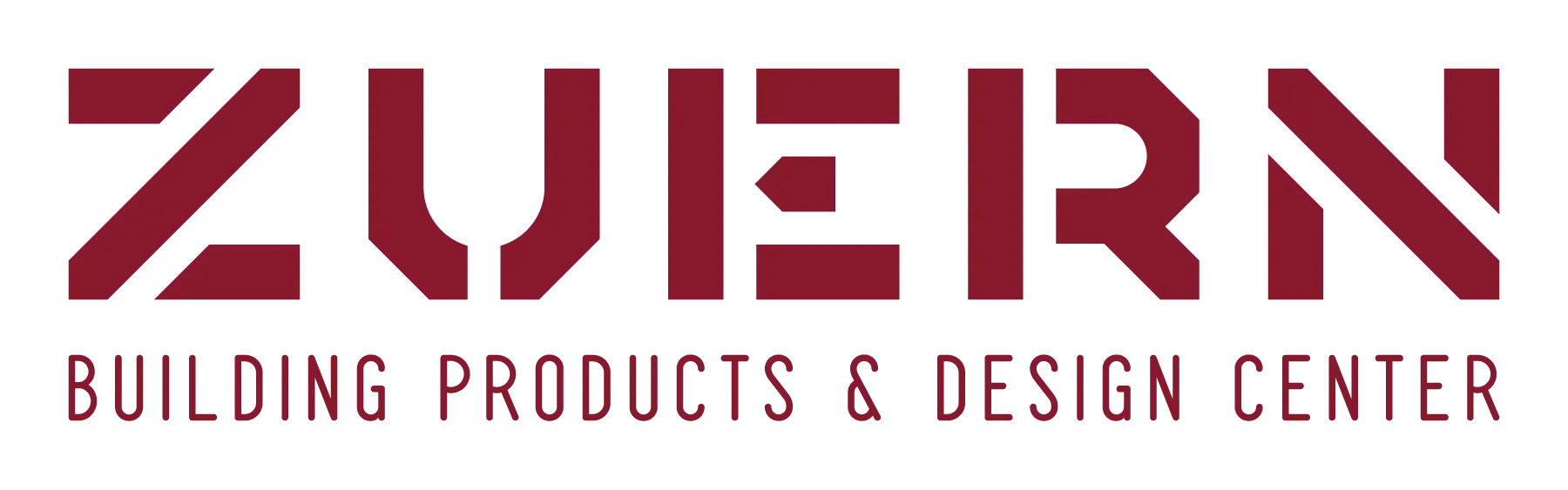 A logo for zuern building products and design center