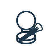 Icon of compact with blush brush
