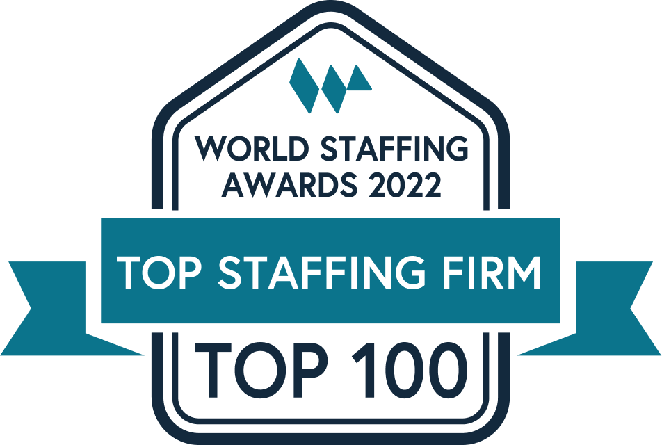 World Staffing Awards 2022 Top 100 Staffing Firm logo