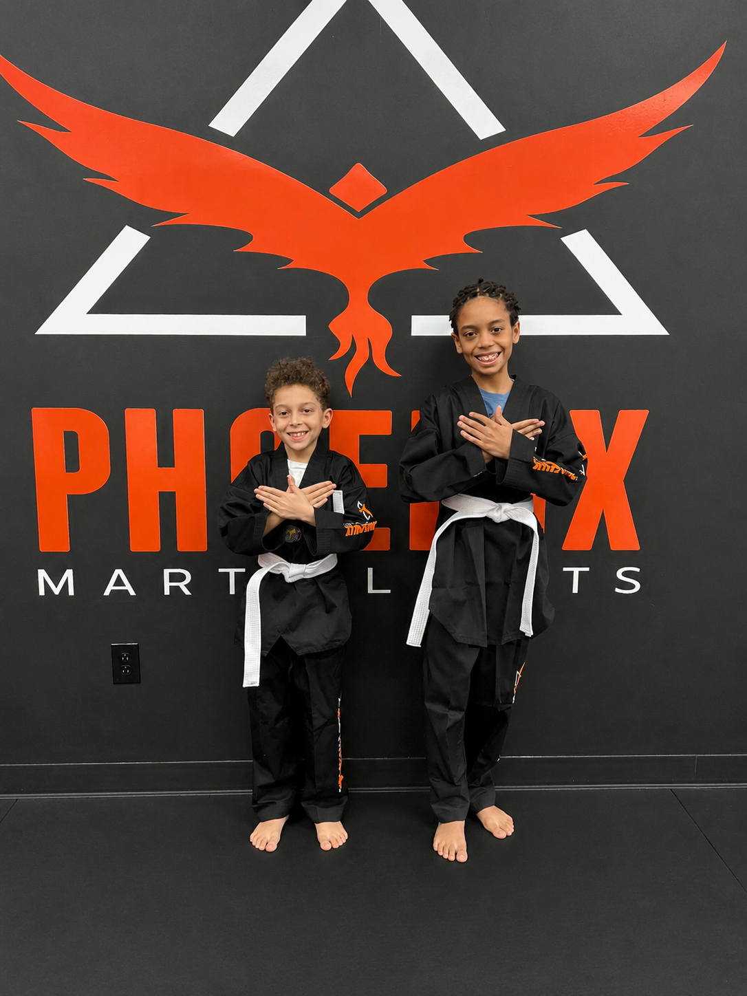 Jonah during his early Taekwondo training at Phoenix Martial Arts