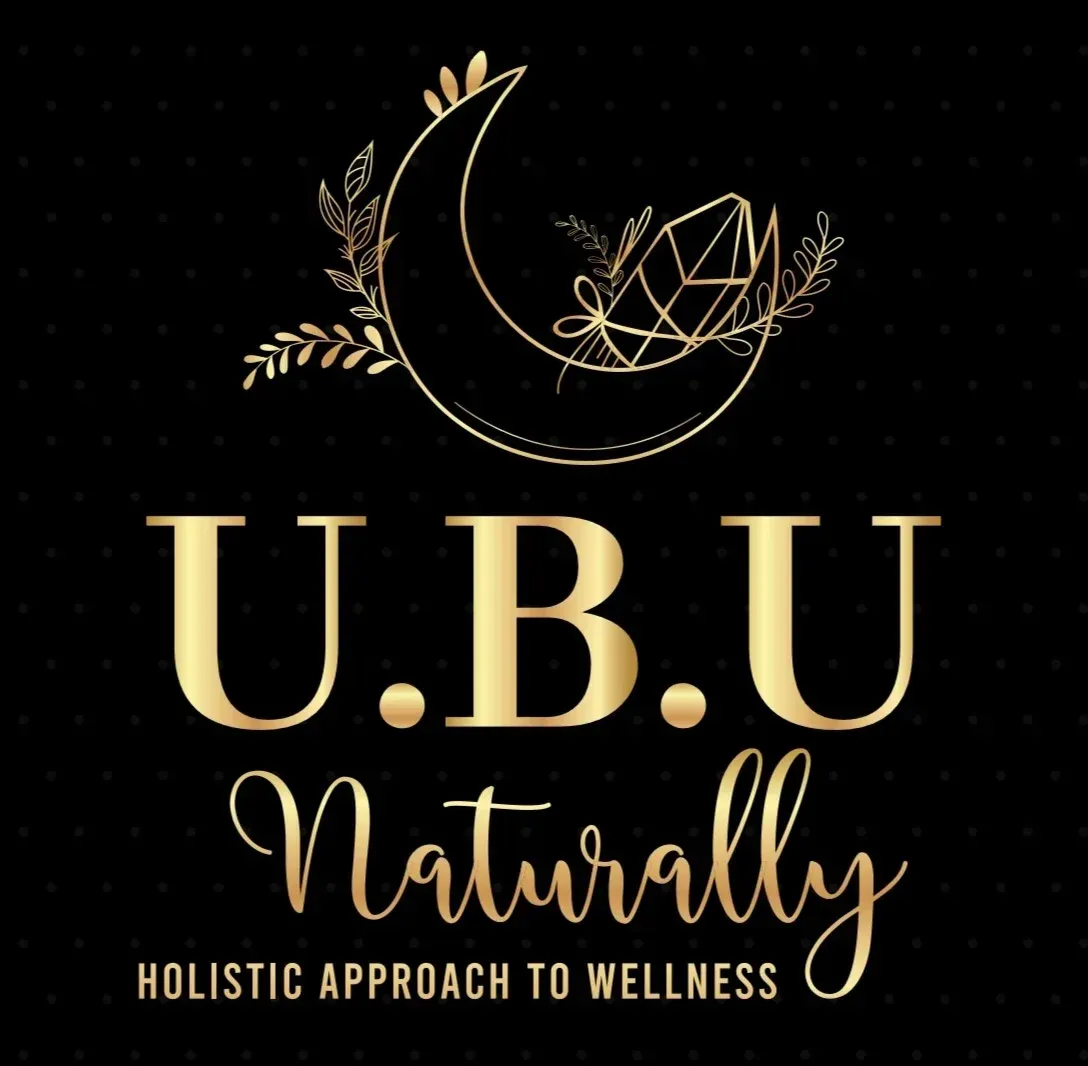 The logo for u.b.u naturally is a holistic approach to wellness.