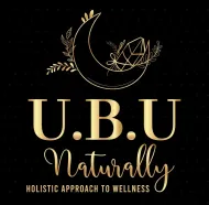 The logo for u.b.u naturally is a holistic approach to wellness.