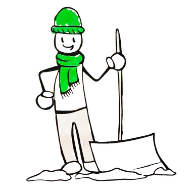 Winterdienst Strichmännchen