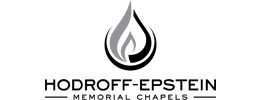 Hodroff-Epstein Memorial Chapels logo with a flame icon above the name