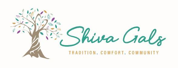 Shiva Gals logo with a multicolored tree and teal script text, “Tradition. Comfort. Community.”