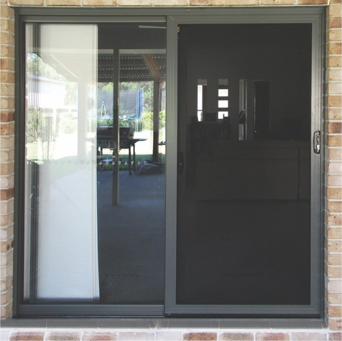 Secureshield 3 Sliding SecureShield® Perforated Aluminium Security Doors