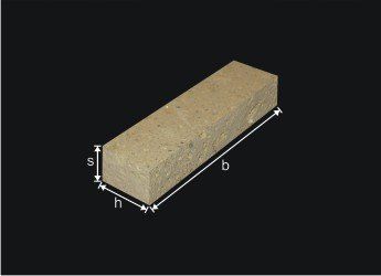 production of curbs of various sizes