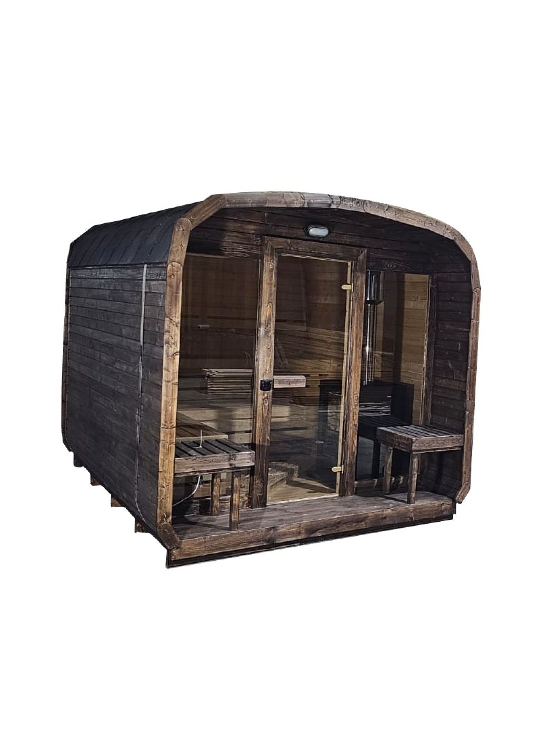 Square Barrel Sauna
