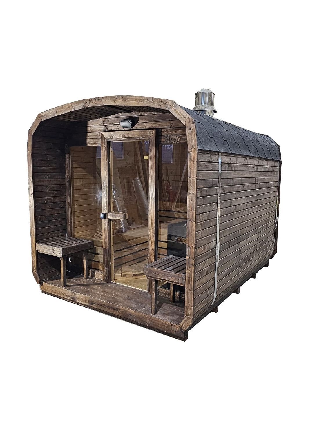 Square Barrel Sauna