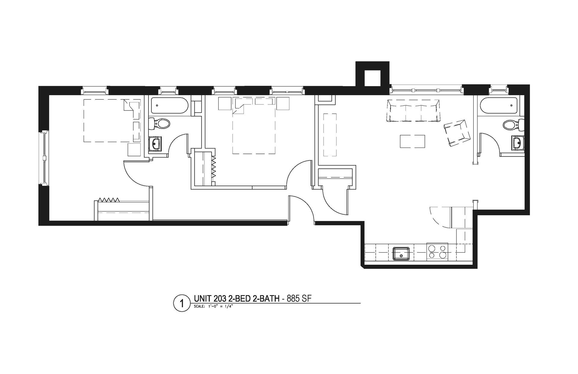 885 Square Feet