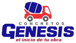 A logo for genesis concretos el inicio de tu obra