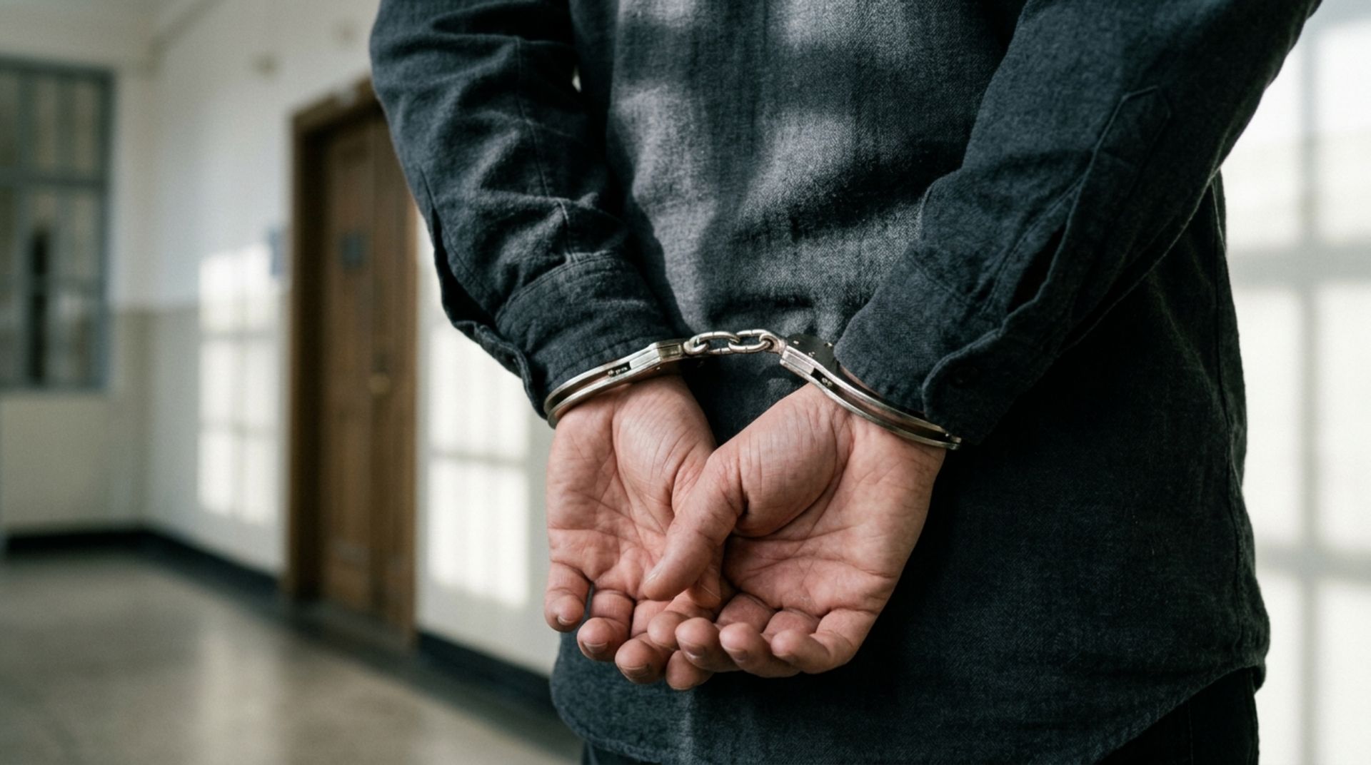 Bailing out from jail for someone arrested and handcuffed.