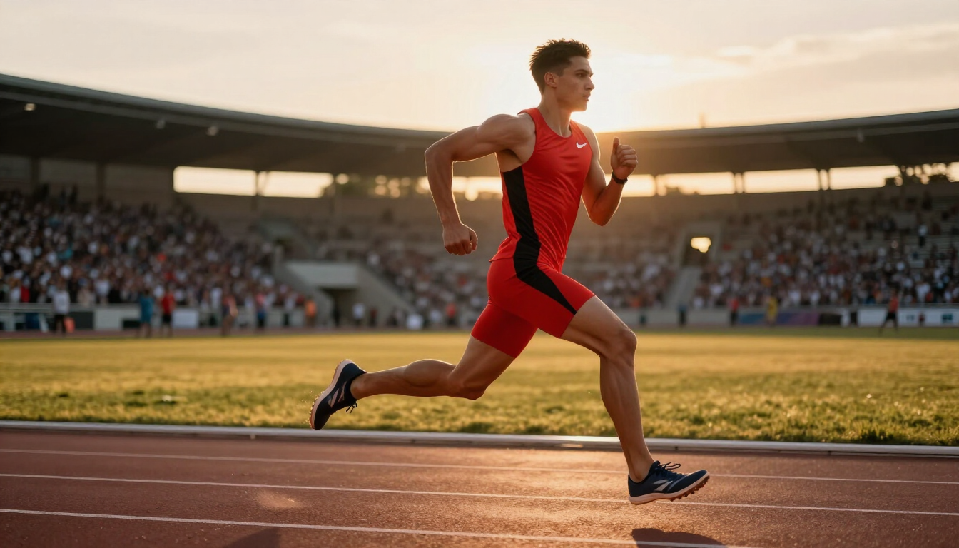 Action sports photography capturing a high-performance athlete in motion.