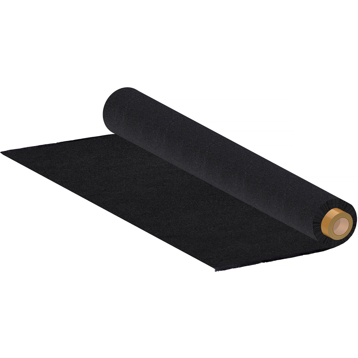 Roll of black duvetyne fabric