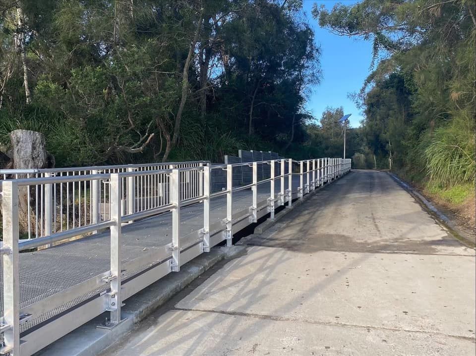 Bridge With Metal Railings Over a Waterway — ALI Civil Pty Ltd in South Nowra, NSW